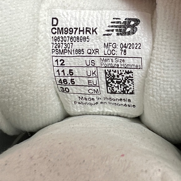 2022 New Balance 997 Light Aluminum / Team Away Grey 3M Reflective CM997HRK - Picture 11 of 14